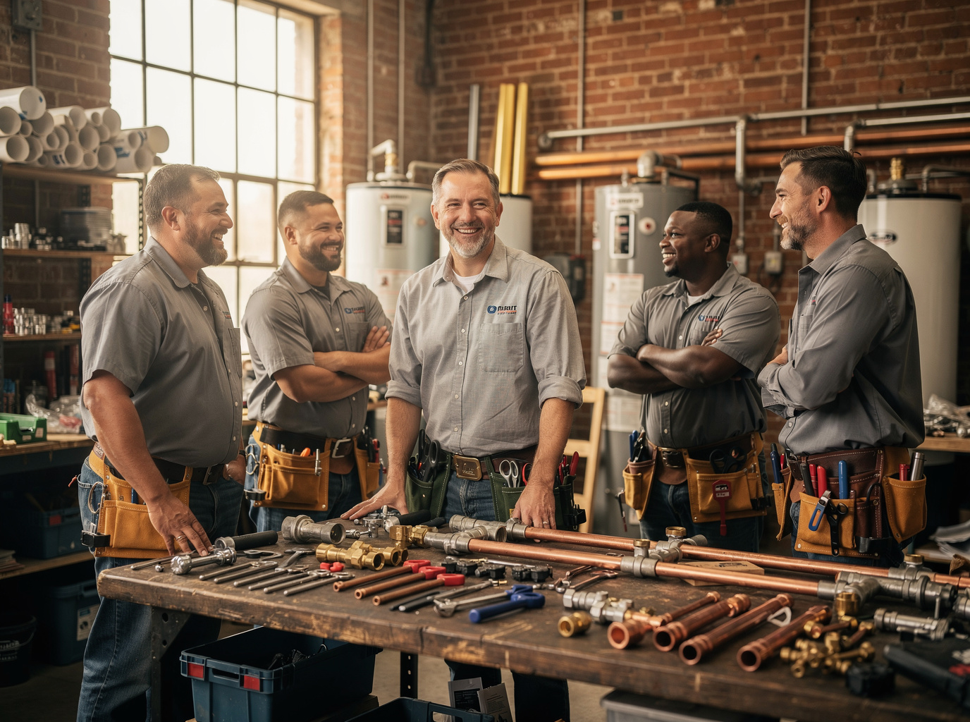 The Georgia Plumbing Co team at work in Atlanta